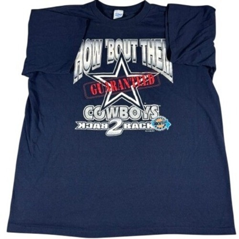 Dallas Cowboys 1994 Super Bowl Salem Sportswear T-Shirt Mens XL 2 Back Navy Blue